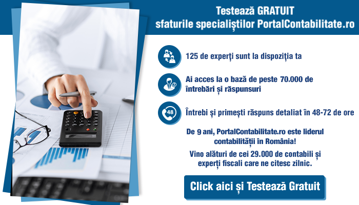 Testeaza gratuit sfaturile specialistilor PortalContabilitate.ro